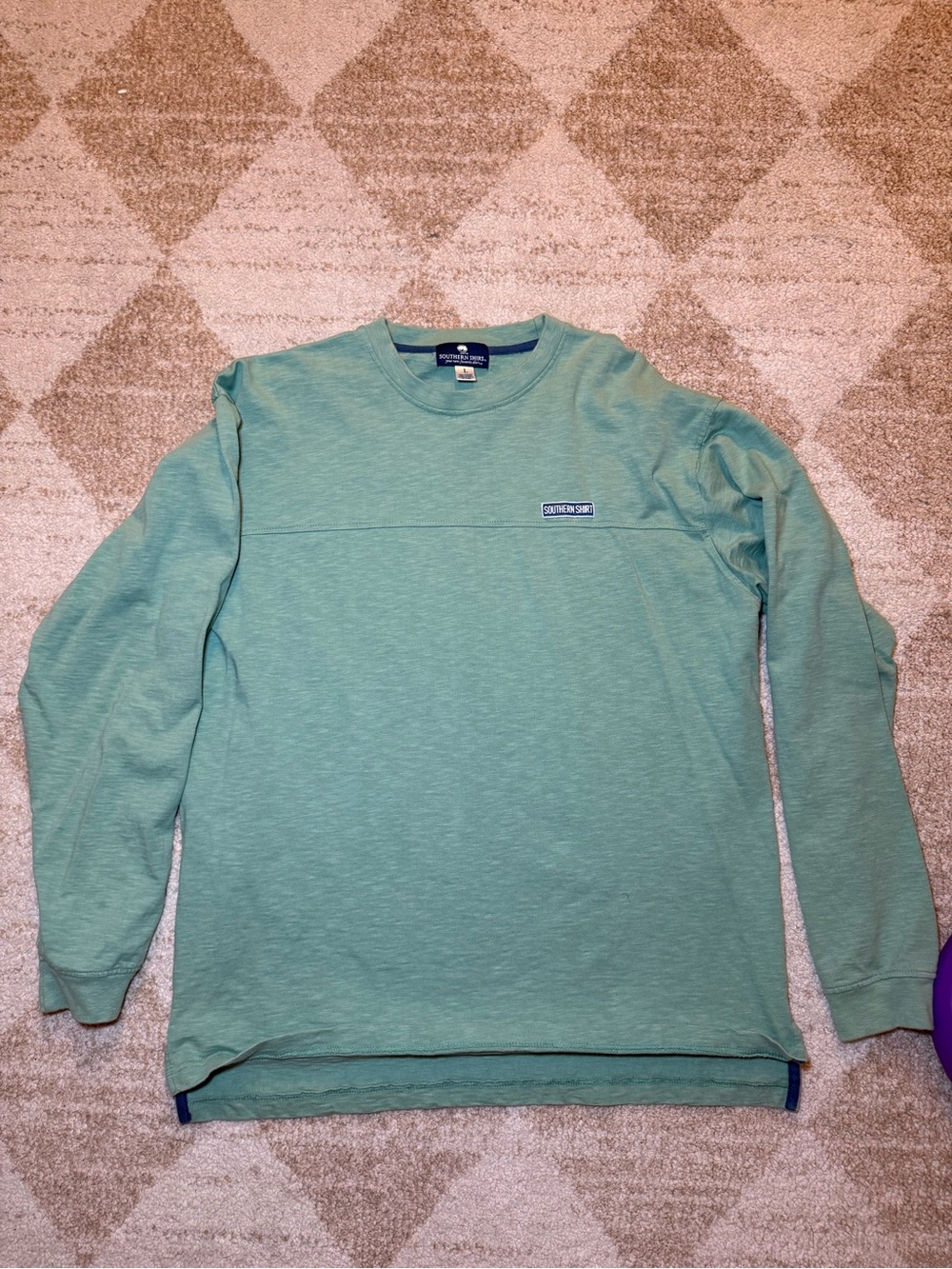 Men's Long Sleeve Crewneck Shirt - Green